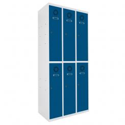 Taquilla ECOT-25/3  3 ModuloS De 2 Puertas 1800x750x500 mm con patas