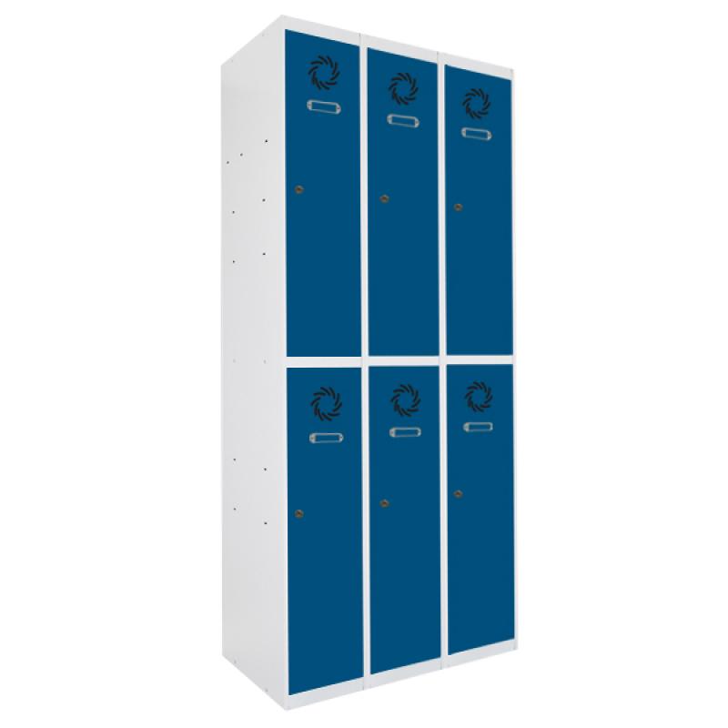 Taquilla ECOT-25/3 3 ModuloS De 2 Puertas 1800x750x500 mm con patas