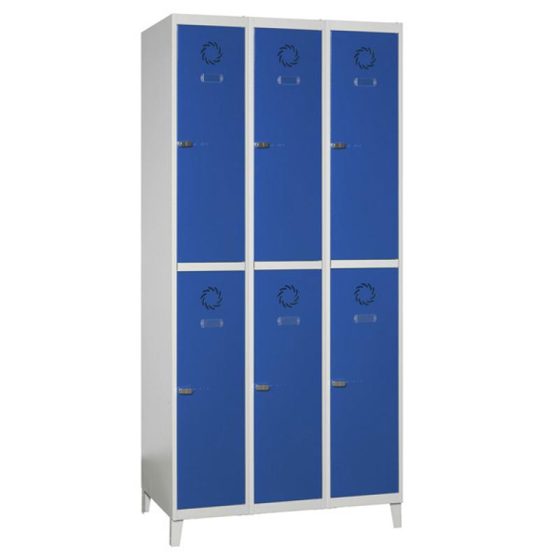 Taquilla Megablok Monoblok ST-30/3 3 Modulo De 2 Puertas con patas