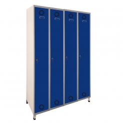 Taquilla metálica soldada c/puertas metálicas MEGABLOCK SV-25/4 De llave (1.900 (1.800+100 patas) x 1.000 x 500) 4 puertas