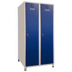 Taquilla soldada doble 1.900 Alto x 1.000 Ancho (total 2 puertas)x 500 Fondo X 1.900 Alto con patas