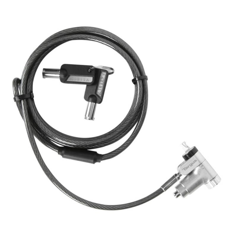 targus-asp95dmglx25-cable-antirrobo-negro-plata