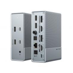 Targus HDG215-EU base para portátil y replicador de puertos Alámbrico USB 3.2 Gen 1 (3.1 Gen 1) Type-C Plata