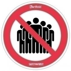 TARIFOLD Simbolo Adh.  Prohibido Grupos  B/2
