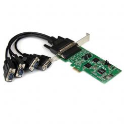 StarTech.com Tarjeta Adaptadora PCI Express PCIe de 4 Puertos Serie Serial Combo RS232 y RS485 RS 422 DB9