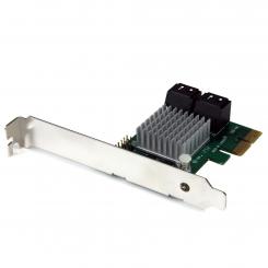 StarTech.com Tarjeta Controladora PCI Express 2.0 de 4 Puertos SATA III de 6Gbps RAID con Enlace HyperDuo para SSD - Adaptador PCIe a SATA3