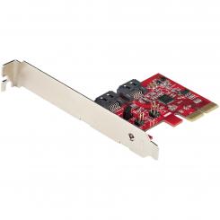 StarTech.com Tarjeta PCIe SATA - Tarjeta PCI Express Controladora de 2 Puertos SATA de 6Gbps - Perfil Completo o Bajo - Adaptador PCI Express a SATA - SATA RAID ASM1062R