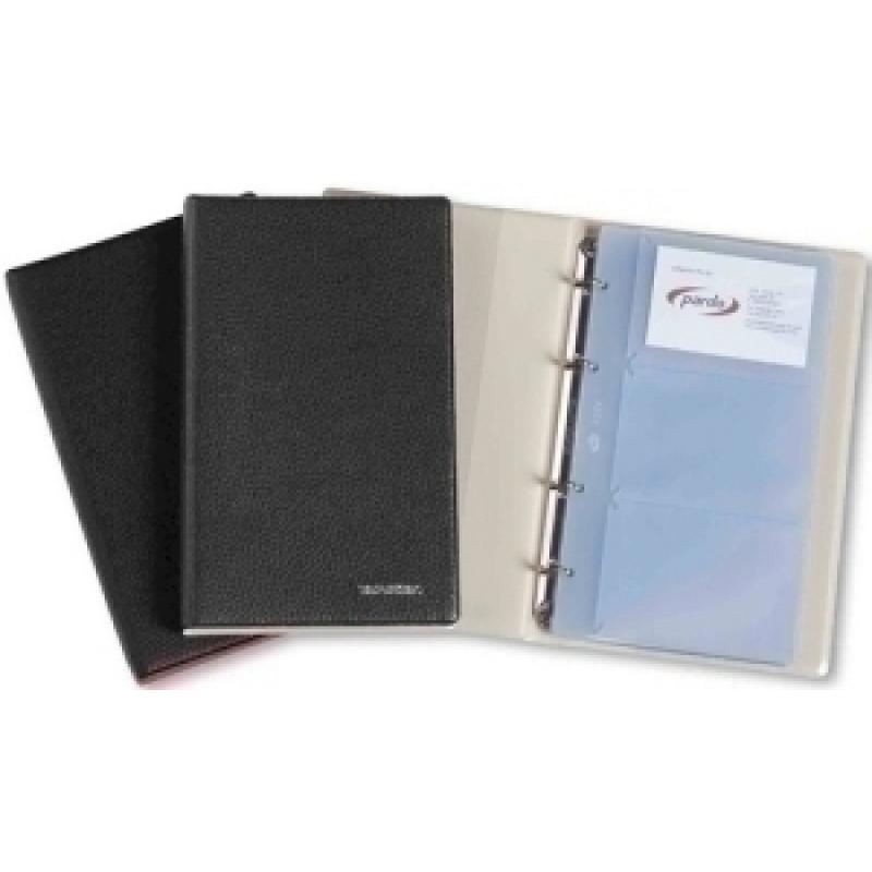 tarjetero-4-anillas-pardo-pvc-simpiel-4º-20-fundas-120-tarjetas-negro