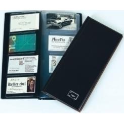 Tarjetero Lomo Soldado Iberplas 2/3 20 Fundas 160 Tarjetas Liso Standard Burdeos