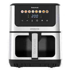 Taurus AIR FRY DIGITAL 7S VIEW Sencillo 6,5 L Independiente 1600 W Freidora de aire caliente Plata, Negro
