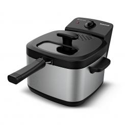 Taurus Fry Solution Sencillo 1,5 L Independiente 2000 W Freidora Negro, Acero inoxidable