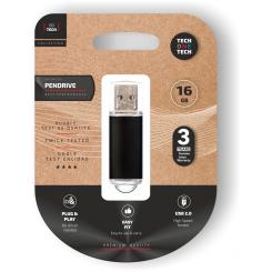 TECH ONE TECH TEC3006-16 unidad flash USB 16 GB USB tipo A 2.0 Negro