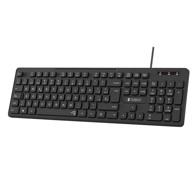 teclado-ergonomico-business-slim-silencioso-con-cable-usb