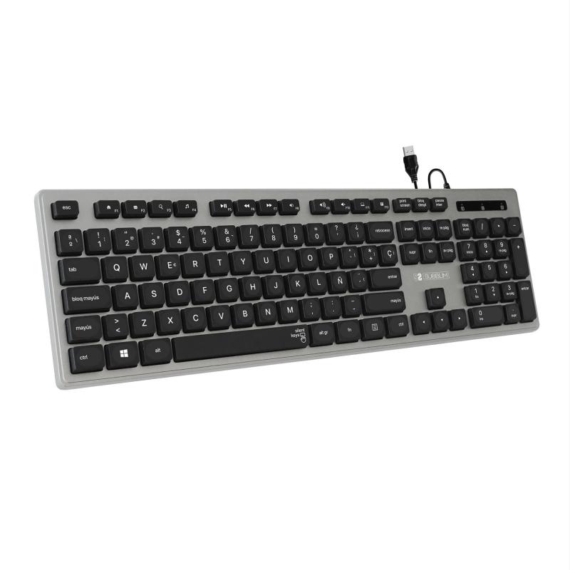 teclado-ergonomico-con-cable-usb-plano-silencioso-gris-negro-ergo