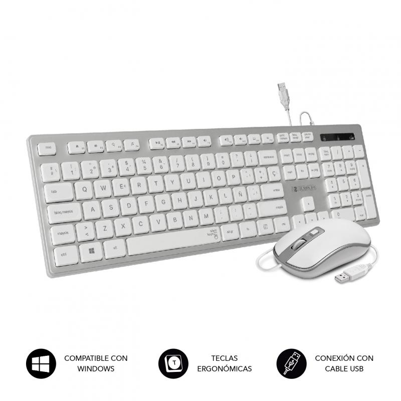 teclado-ergonomico-y-raton-con-cable-usb-plano-silencioso-plateado-blanco-ergo