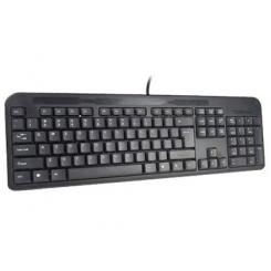 Teclado Q-CONNECT negro con cable 1,5 m compatible windows