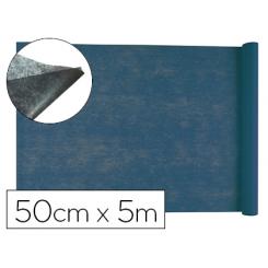 Tejido sin tejer LIDERPAPEL terileno 25 g/m2 rollo de 5 mt azul marino