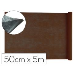 Tejido sin tejer LIDERPAPEL terileno 25 g/m2 rollo de 5 mt marron