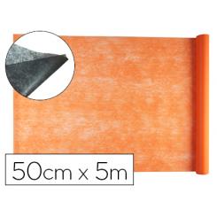 Tejido sin tejer LIDERPAPEL terileno 25 g/m2 rollo de 5 mt naranja