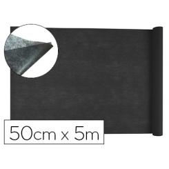 Tejido sin tejer LIDERPAPEL terileno 25 g/m2 rollo de 5 mt negro