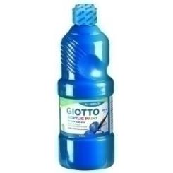Tempera Acrilica Giotto 500 Ml Azul Cyan