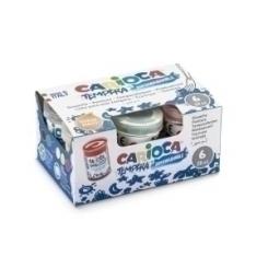 Tempera Carioca 25 Ml Caja De 6 Colores