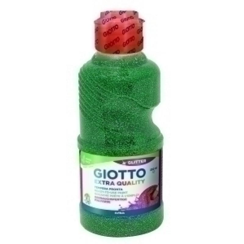 tempera-giotto-liquida-glitter-250-ml-botella-verde