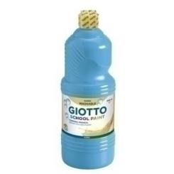 Tempera Giotto Mas Lavable Liquida 1000 Ml (Botella) Azul Cian