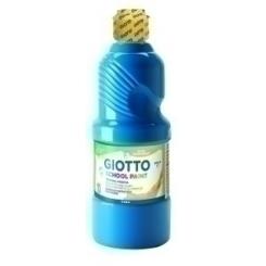 Tempera Giotto Mas Lavable Liquida 500 Ml (Botella) Azul Cyan