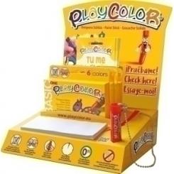 Tempera Instant Solida Playcolor One 10Gr. (Estuche De 6 Colores) Expositor De 6