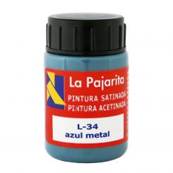 Tempera La Pajarita 35Ml Azul metálico