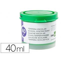Tempera LIDERPAPEL escolar 40 ml verde