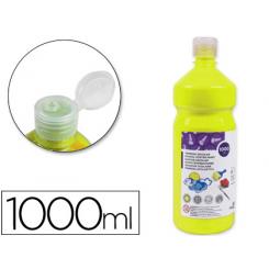 Tempera liquida LIDERPAPEL escolar 1000 ml amarillo limon
