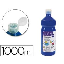 Tempera liquida LIDERPAPEL escolar 1000 ml azul marino