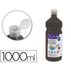 Tempera liquida LIDERPAPEL escolar 1000 ml negro
