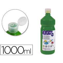 Tempera liquida LIDERPAPEL escolar 1000 ml verde oscuro