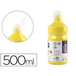 Tempera liquida LIDERPAPEL escolar 500 ml amarillo