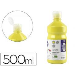 Tempera liquida LIDERPAPEL escolar 500 ml amarillo limon