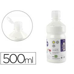 Tempera liquida LIDERPAPEL escolar 500 ml blanco
