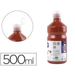 Tempera liquida LIDERPAPEL escolar 500 ml marron