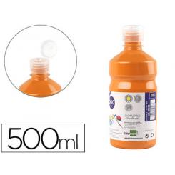 Tempera liquida LIDERPAPEL escolar 500 ml naranja