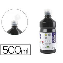 Tempera liquida LIDERPAPEL escolar 500 ml negro