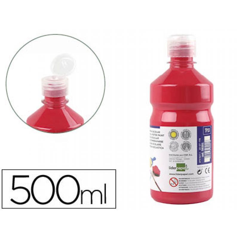 tempera-liquida-liderpapel-escolar-500-ml-rojo-escarlata