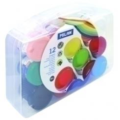 Tempera Milan 40 Ml (Bote) Estuche De 12 Colores Surtidos