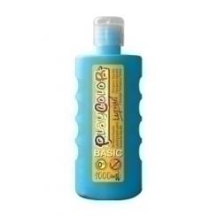 Tempera Playcolor Liqüid Liquida 1000 Ml (Botella) Azul Claro