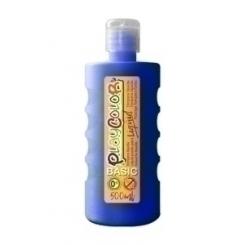 Tempera Playcolor Liqüid Liquida 500 Ml (Botella) Azul Oscuro