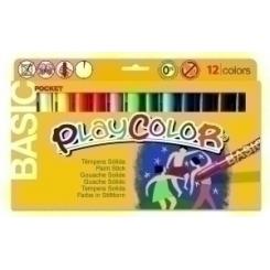 Tempera Solida Playcolor Basic Pocket 5Gr. Estuche De 12 Colores