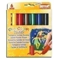 Tempera Solida Playcolor Basic Pocket 5Gr. Estuche De 6 Colores