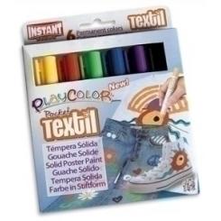 Tempera Solida Playcolor Textil Pocket 5Gr. Estuche De 6 Colores
