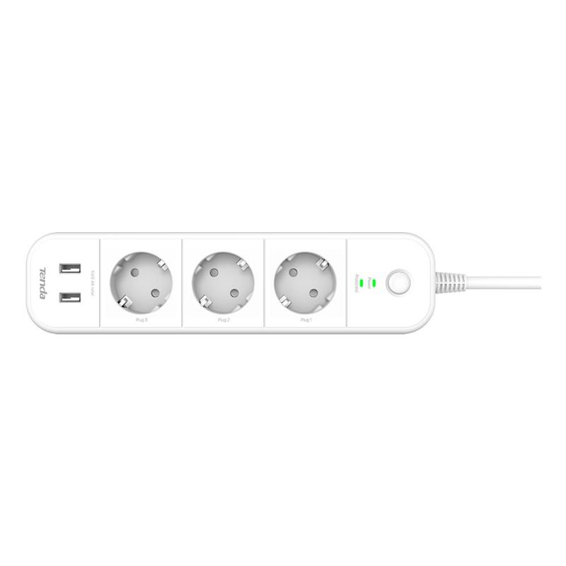 tenda-sp15eu-regleta-inteligente-3-salidas-ac-2-blanco